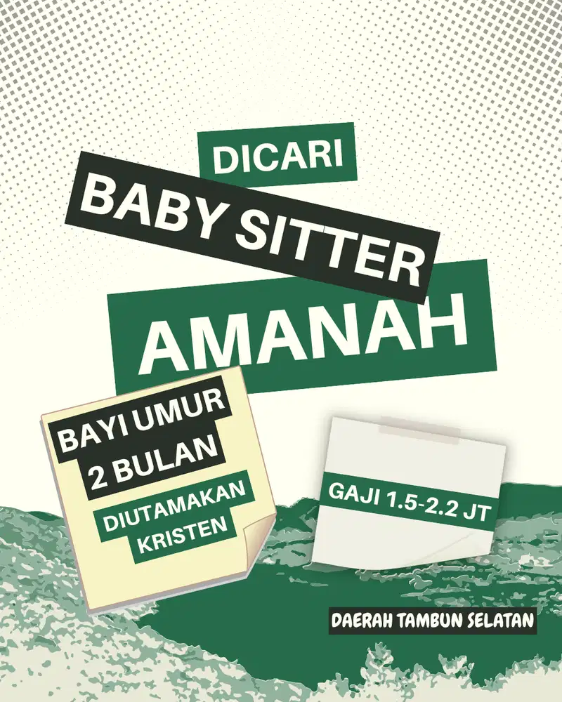 dicari baby sitter