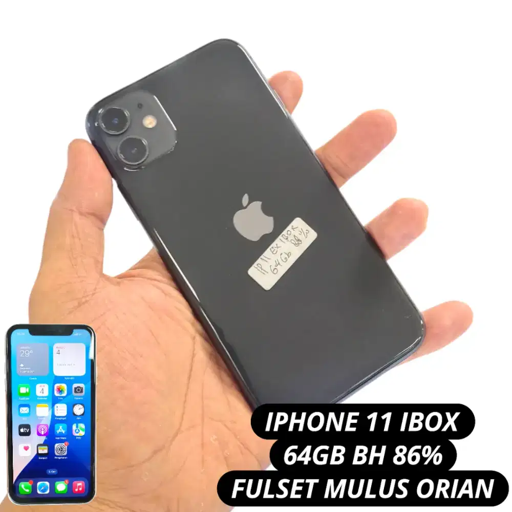 IPHONE 11 64GB IBOX FULLSET MULUS