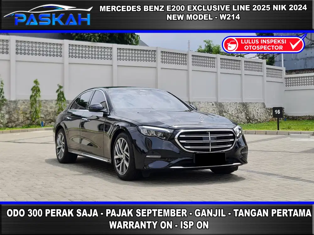 Km=400 SAJA, FULL WARANTY MERCEDES BENZ E200 EXCLUSIVE 2025 NIK 2024