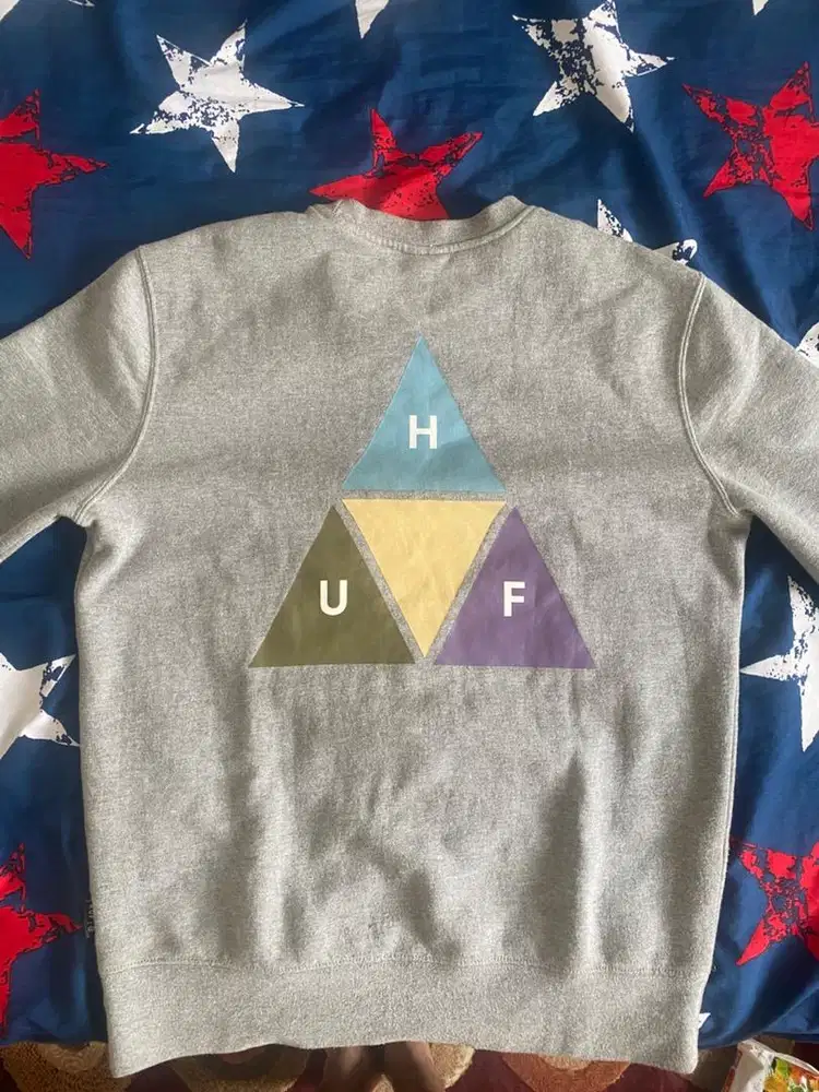 Sweater HUF abu-abu original size S, skateboard