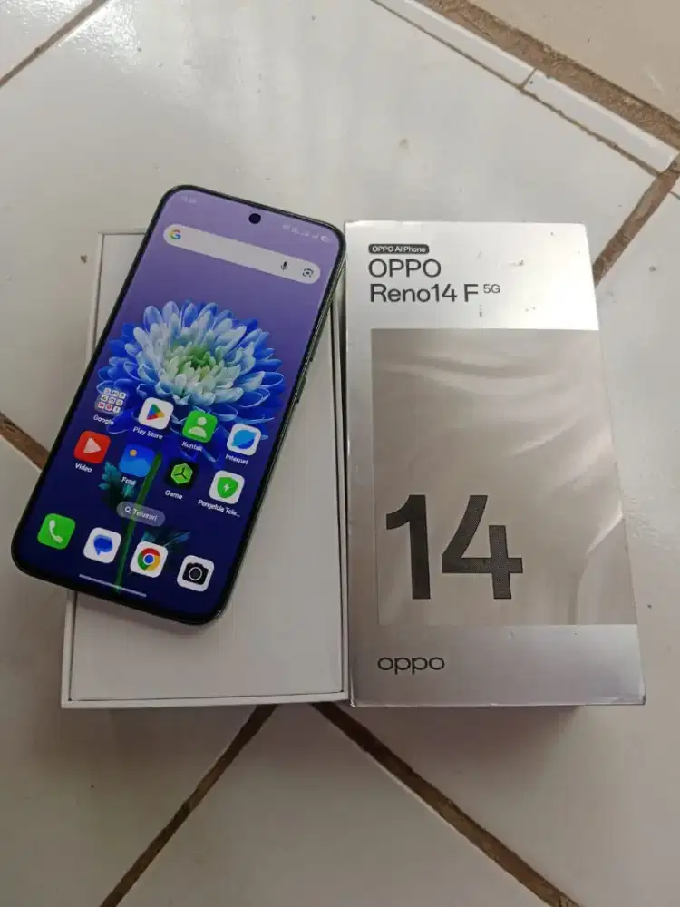 Hp Oppo Reno 14f 5G ram 12/256 fullset nominus