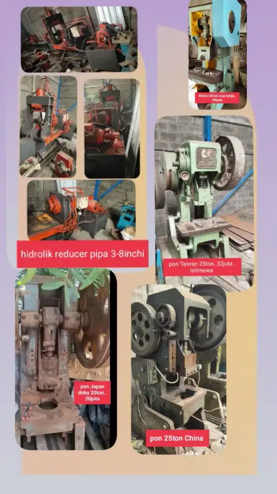 Mesin pon eksentrik dan hidrolik