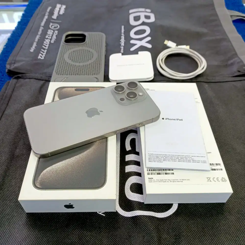 Iphone 15 Pro Max 256gb 99% like new Ex grs resmi ibox