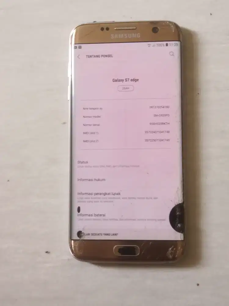 Samsung s7 edge 4/32gb jaringan 4g