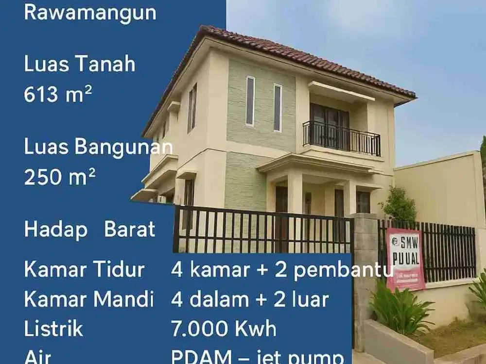 Rumah Eksklusif Rawamangun – Tanah Luas 613 m², Bangunan Modern & Siap Pakai