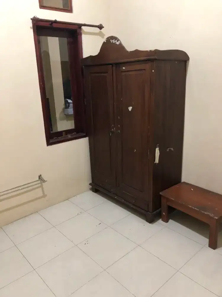 Dijual lemari jati, dipan jati, sofa jati dan kasur busa