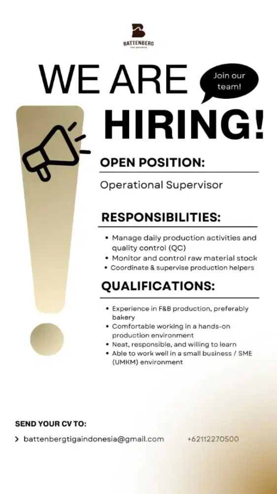 Operational supervisor