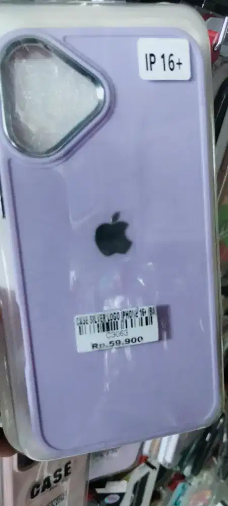 CASE SILVER LOGO IPHONE 16+