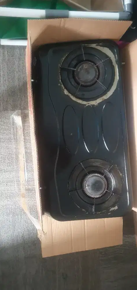 Kompor Quantum 2 tungku second minus api kecil 1 tungku