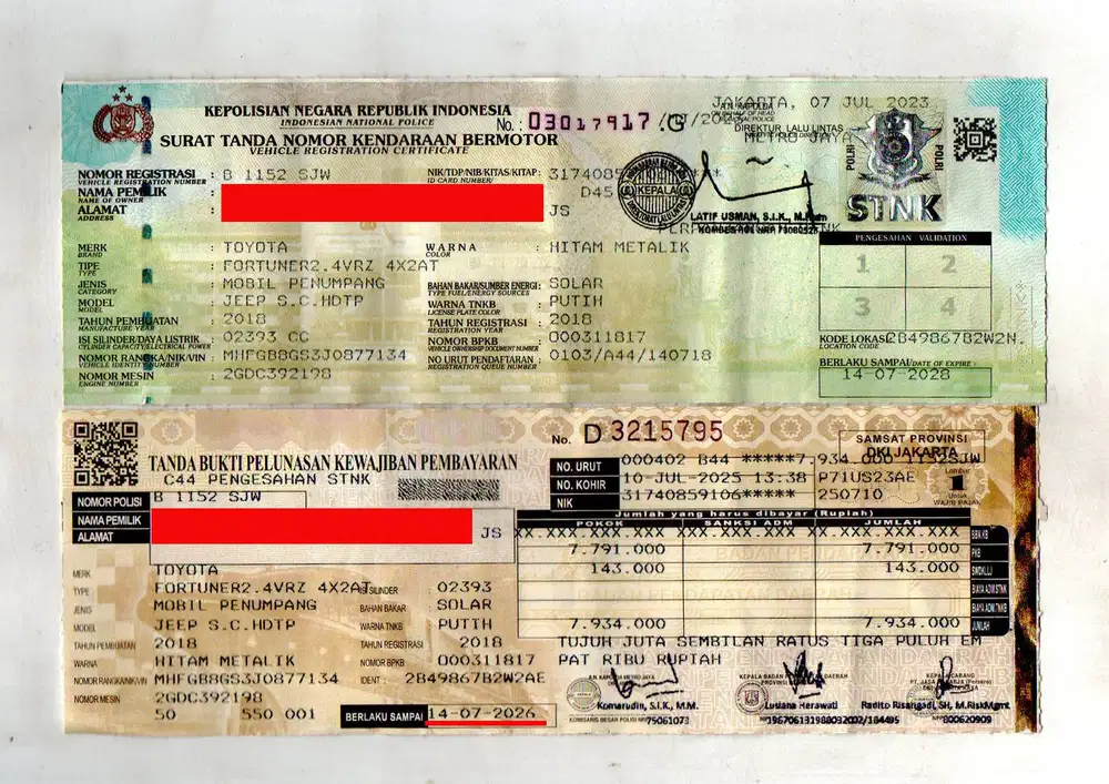 GENAP Km=67k Bunga=5,5% PAJAK=JuLy-26 TOYOTA FORTUNER 2.4 VRZ TRD 2018