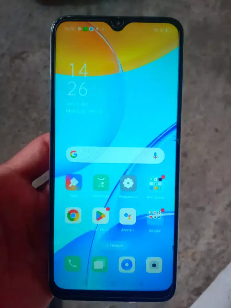 Oppo a15 ram 3/32 retak dikit