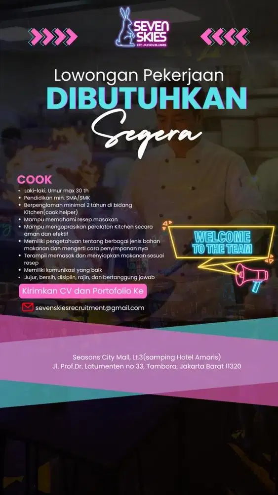 Cook Helper Pria