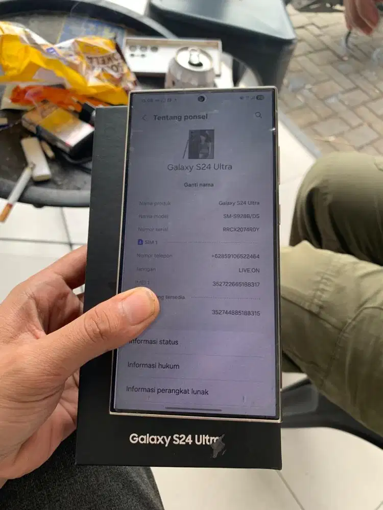 Samsung S24 ultra 12/256 Sein resmi