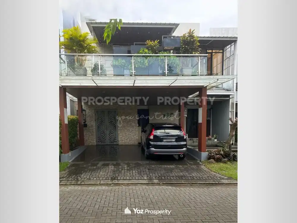 Rumah Full Furnished & Sudah Renovasi di Area Rindang Cluster Prestigia Kawasan The Eminent Sinarmas Land BSD City