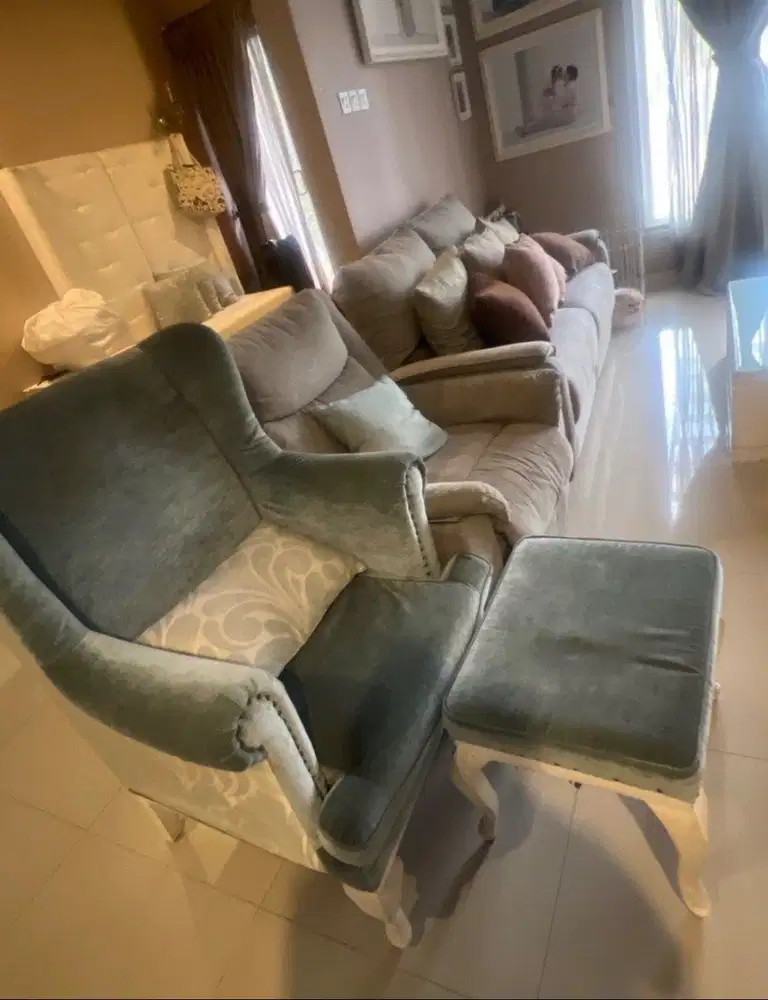 sofa recliner set informa + rose wood