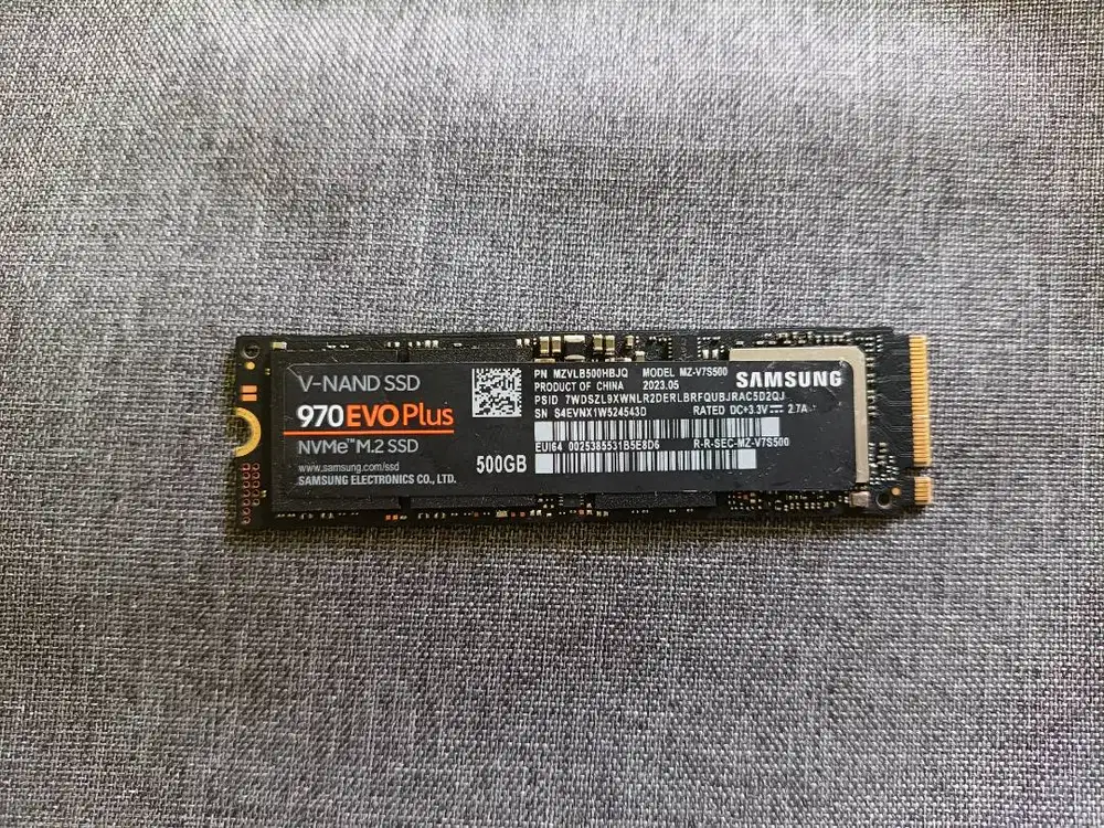 Samsung EVO 970 Plus SSD M.2 NVMe 500GB (Second)
