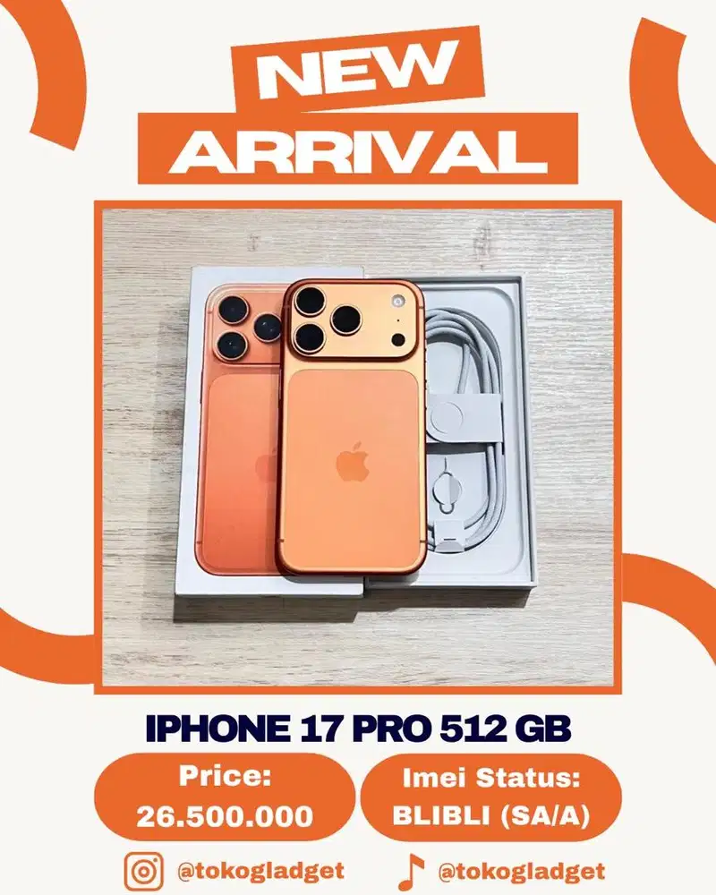 iPhone 17 Pro 512 Gb ex IBOX/BLIBLI
