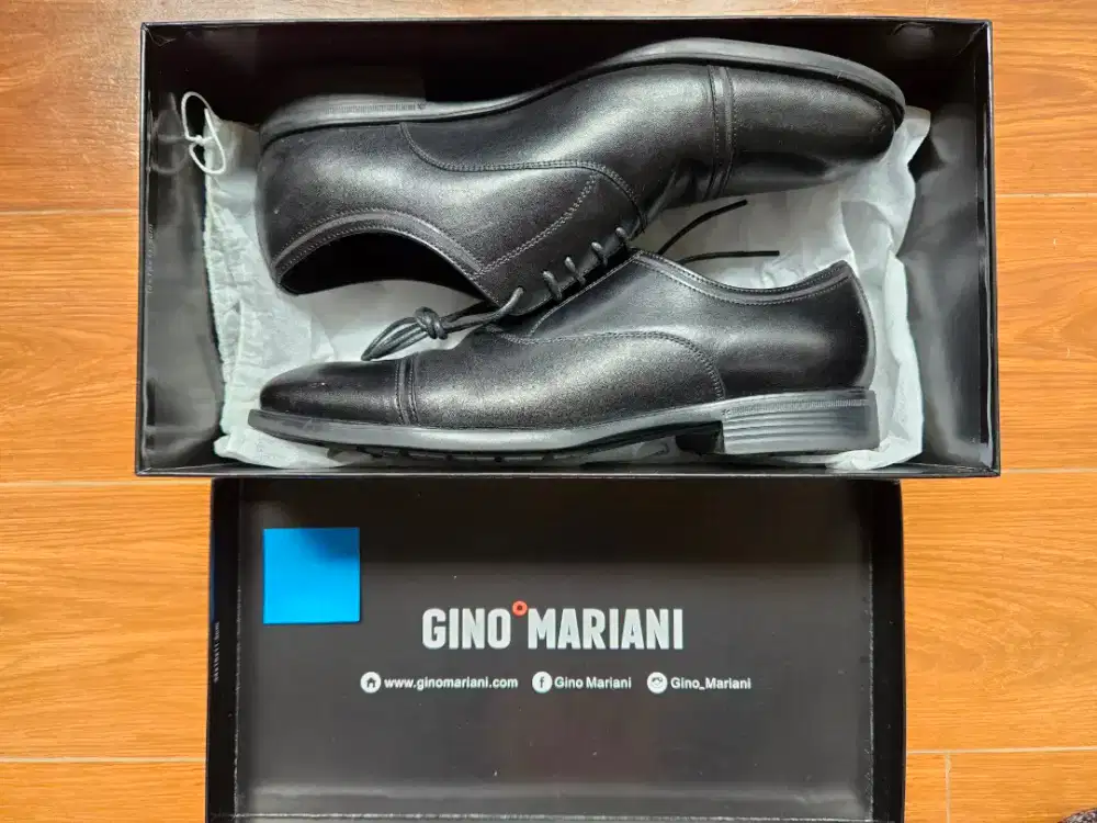 Gino Mariani - Ignacio, Sepatu Formal/Resmi Pria, Hitam - 41