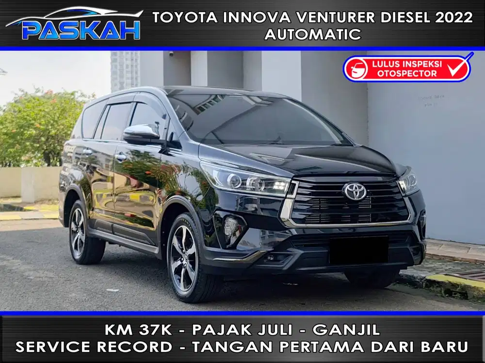 Km=37k Bunga=4,5% PAJAK=JULI-2026 Innova Venturer diesel 2022 solar