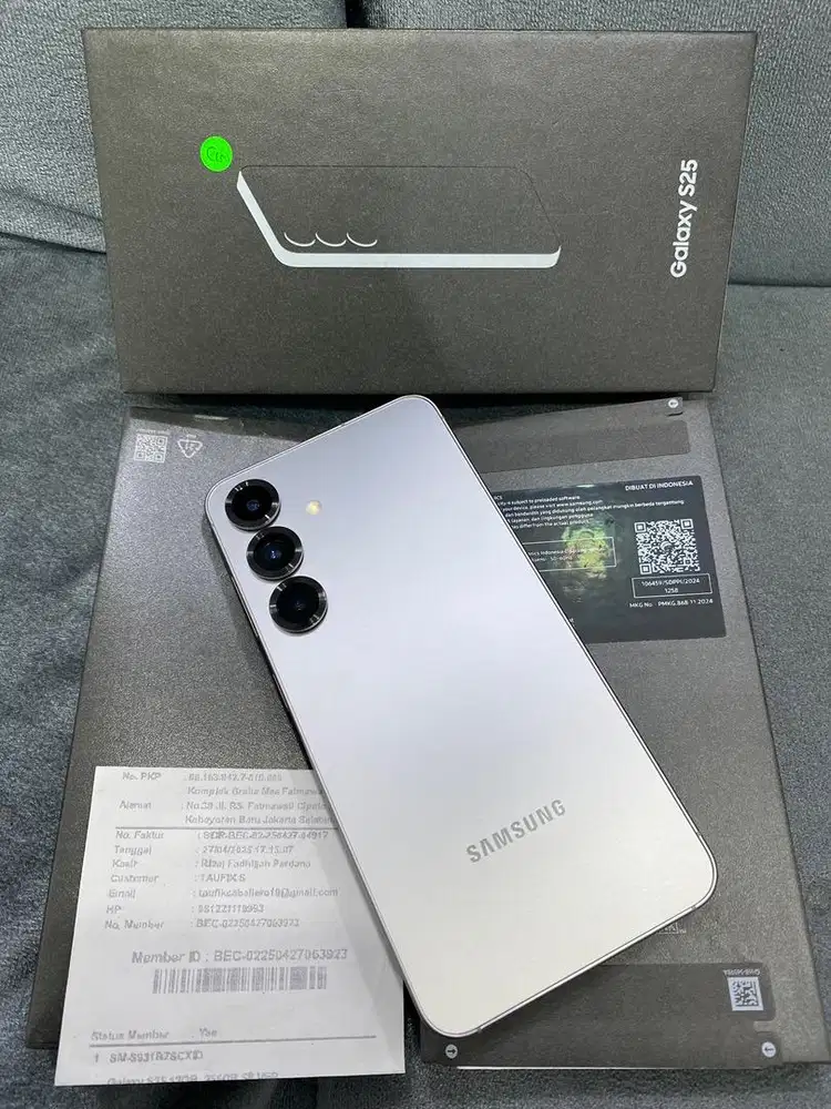 Samsung S25 5G , Silver Shadow , 12/256GB Sein