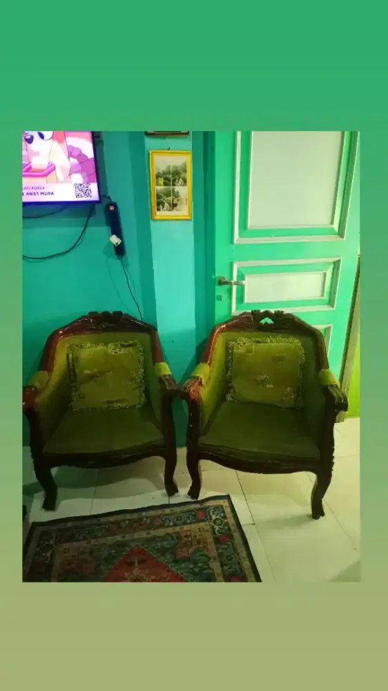 Di jual kursi kayu jati tua