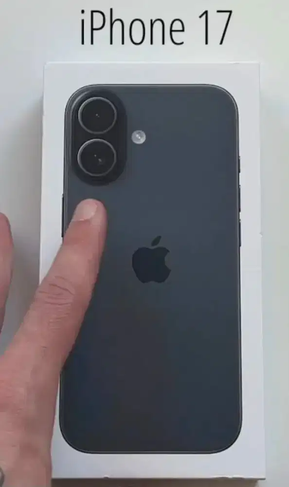 Jual iphone 17 black masih segel