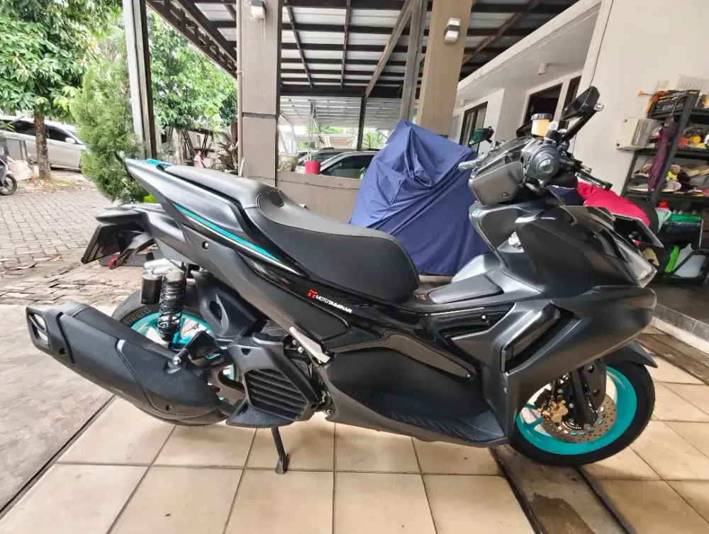 Yamaha Aerox Connected 2022 gress jarak pakai