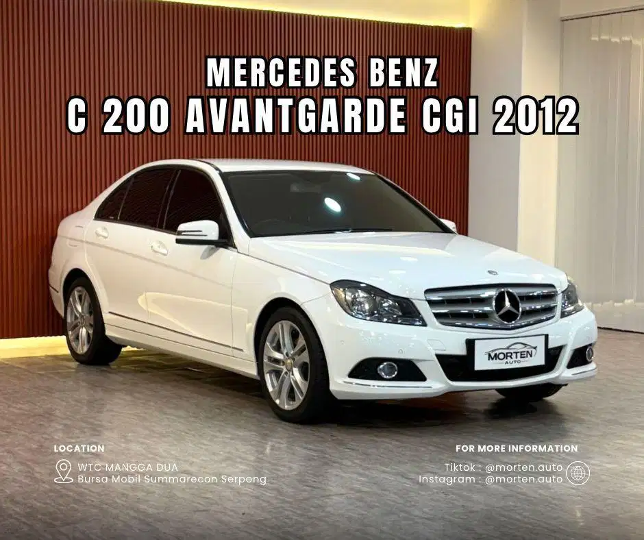 Mercedes C200 Avantgrade 2012 odo 36 Ribuan