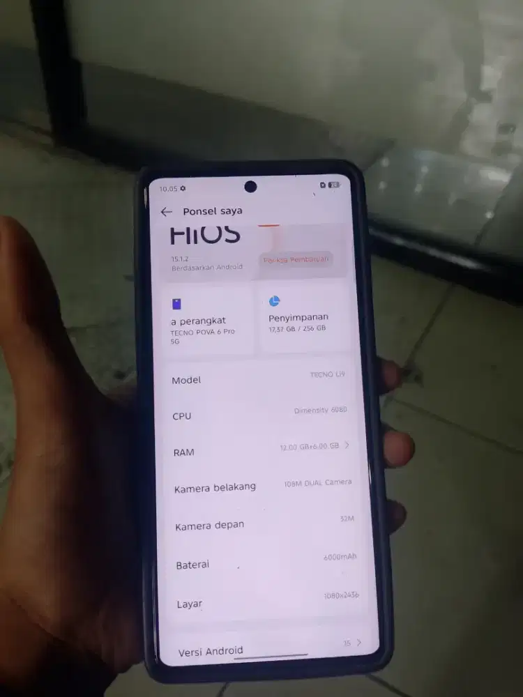 Tecno pova 6 pro 12/256 batangan aman