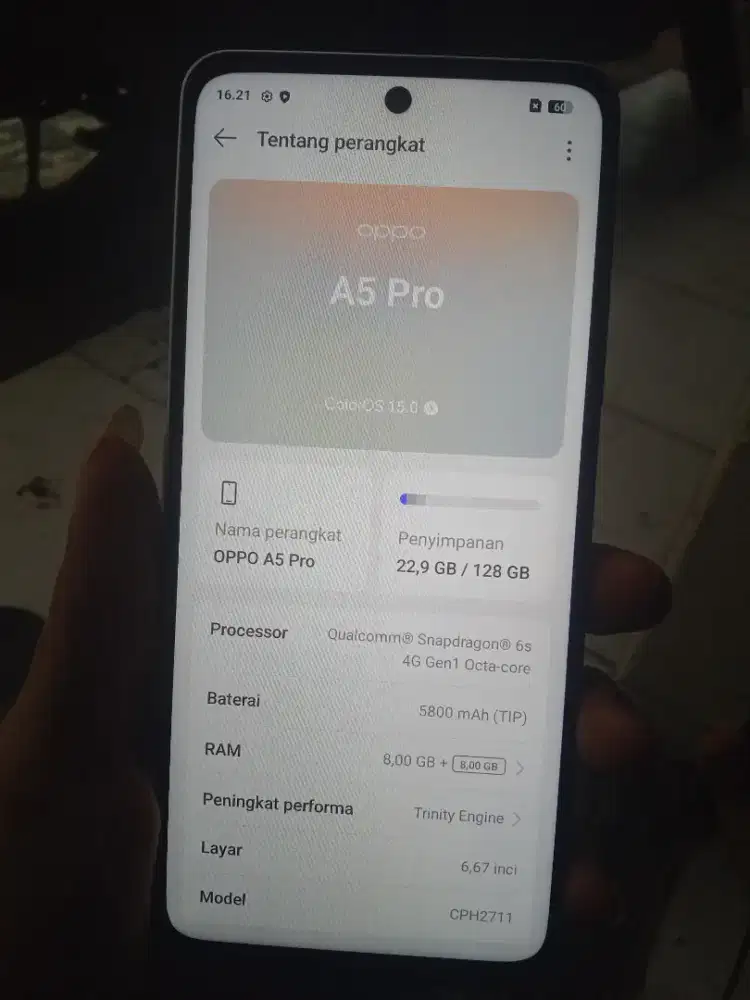 Oppo a5pro 4G sudah nfc