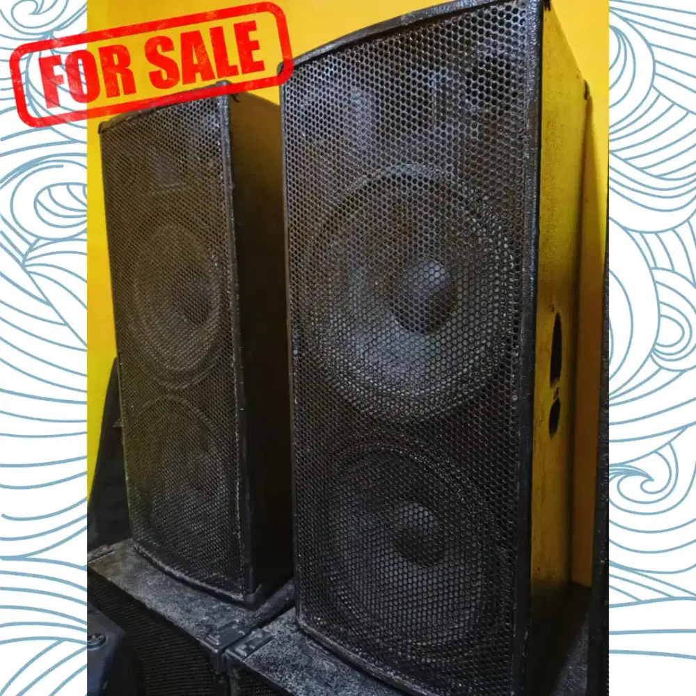 Speaker Three Way 15 Inch 2 Unit Box Merek Hardquest Pasif