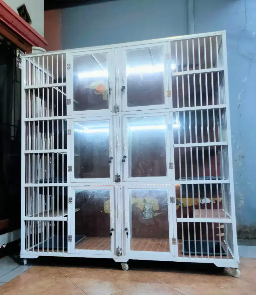 Kandang Kucing Aluminium 6 Pintu Preloved BSH British Scottish Persia
