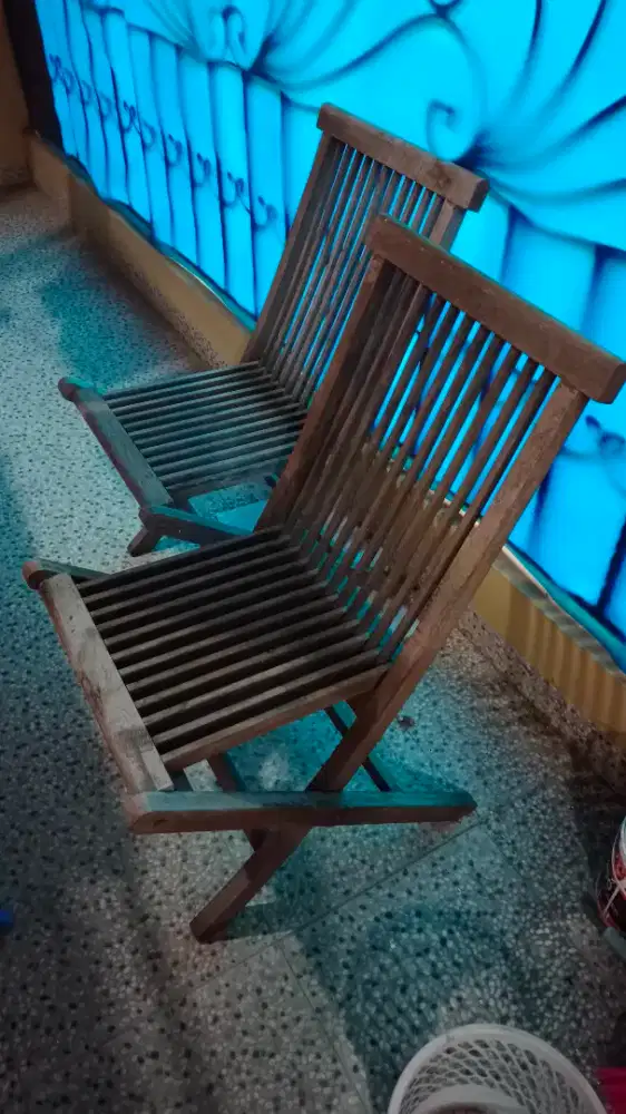 Kursi Lipat kayu keras bagus