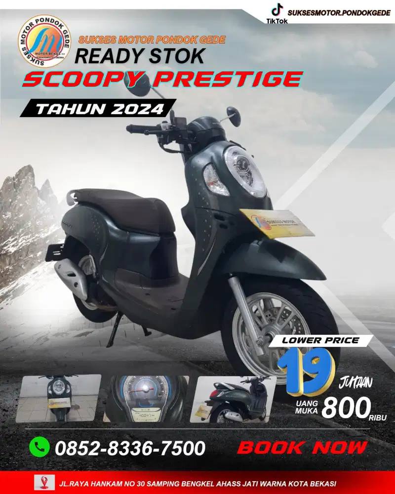 CASH BACK 200 RIBU CASH/KREDIT HONDA SCOOPY PRESTIGE TAHUN 2024