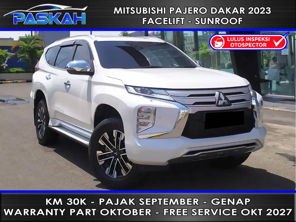 SUNROOF GENAP Km=30k PAJAK=SEPTEMBER MITSUBISHI NEW PAJERO DAKAR 2023