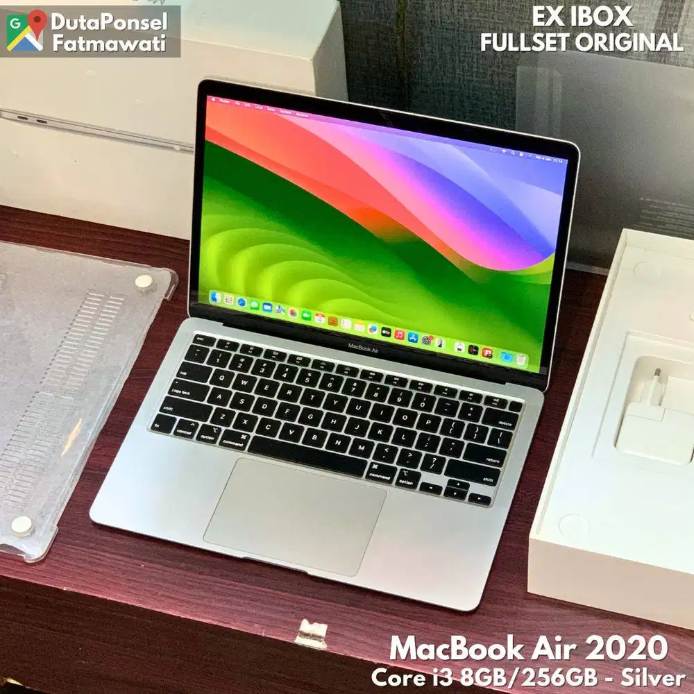 MACBOOK AIR 2020 13 CORE i3/8GB/256GB MULUS FULLSET ORIGINAL