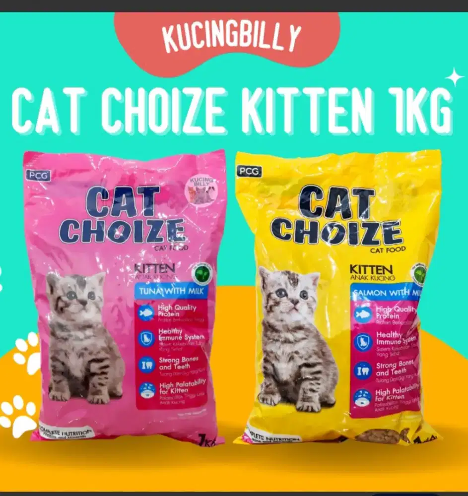 Di hibahkan makanan kucing sama pasir kucing.