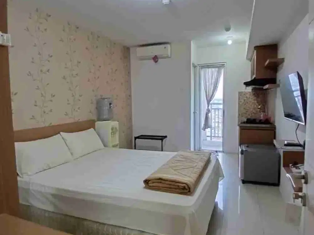 sewa bulanan type studio furnish tower dahlia lantai sedang view city