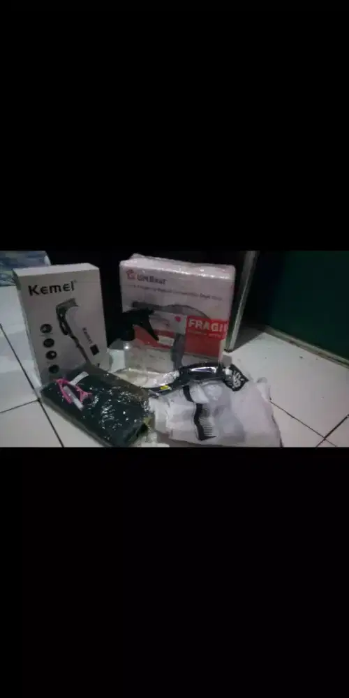 Jual set alat cukur set second