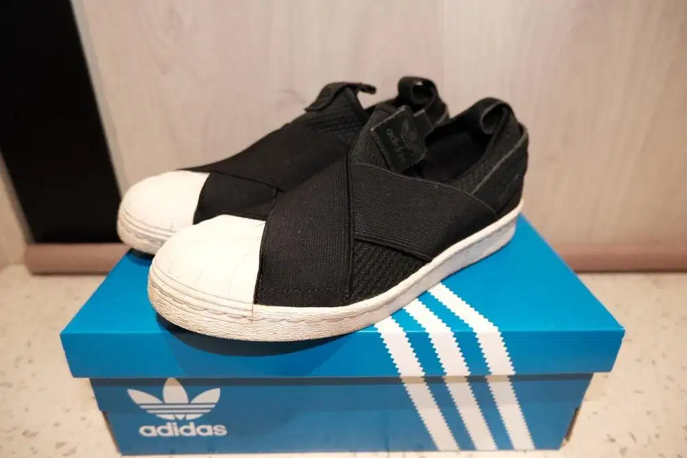 Adidas Superstar Slip On Black White (Women Shoes)