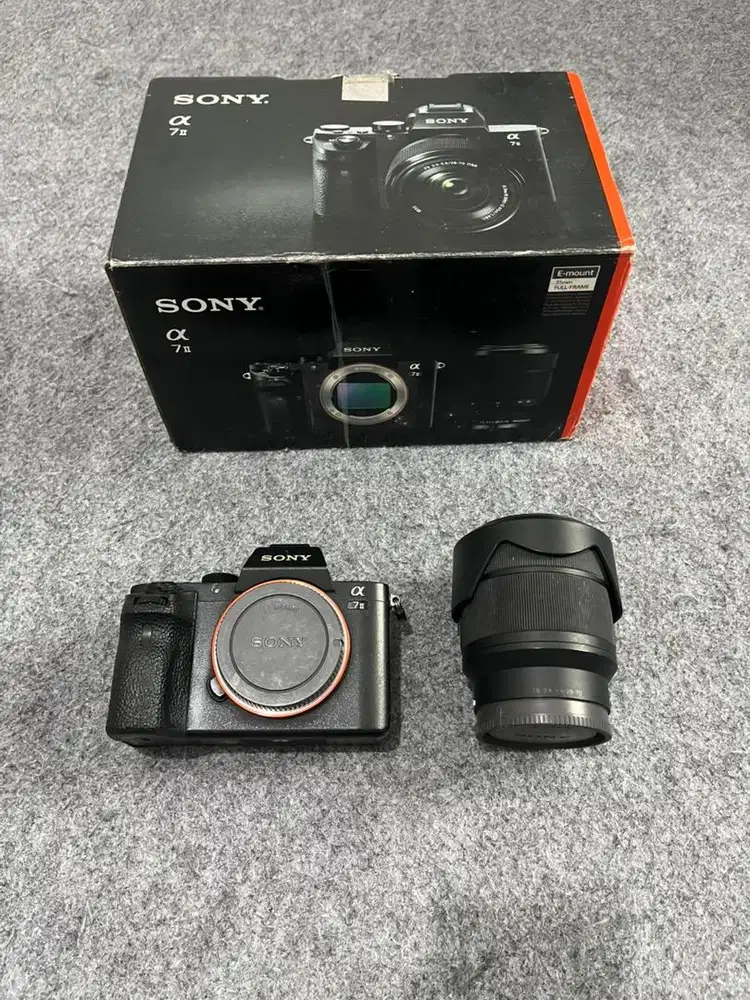 kamera sony A7ii dan lensa kit mulus nego