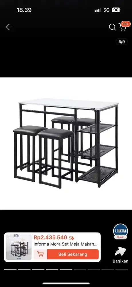 Meja makan minimalis informa