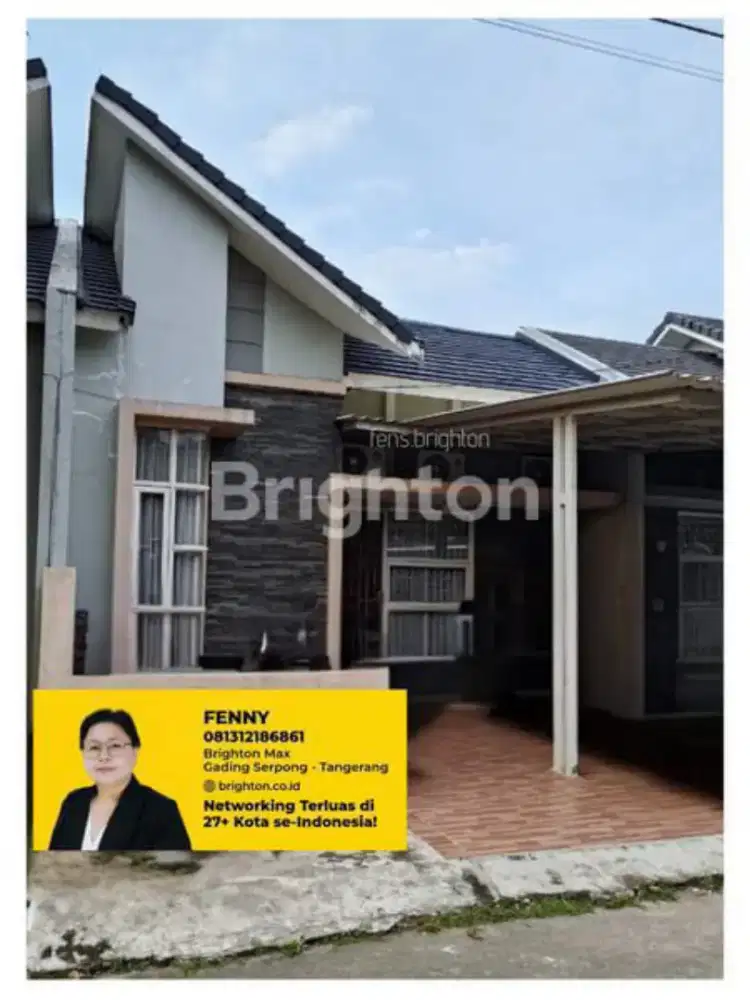 Rumah Strategis di Serpong Garden 2, LT.93m², Harga Nego