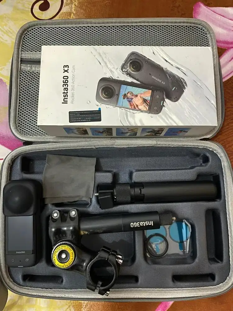 Insta360 X3 Original Full Set + Invisible Selfie Stick | Kondisi Mulus