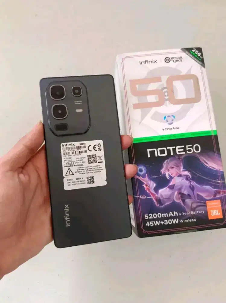 Infinix note 50 fullset ori (8+8/256gb) garansi panjang