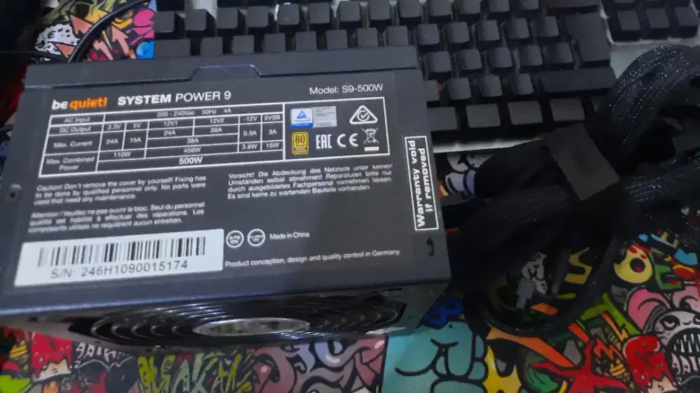 Powersupplly be quiet! 500w mulus