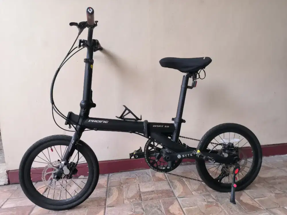 Sepeda Lipat pacific Dart 5.0 Hitam