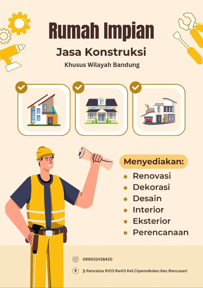 menerima renovasi rumah serta membuat bagunan baru