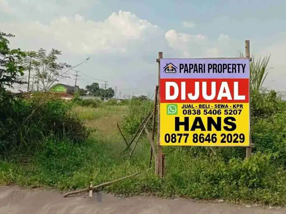 Jual cepat tanah kavling zona industri siap bangun