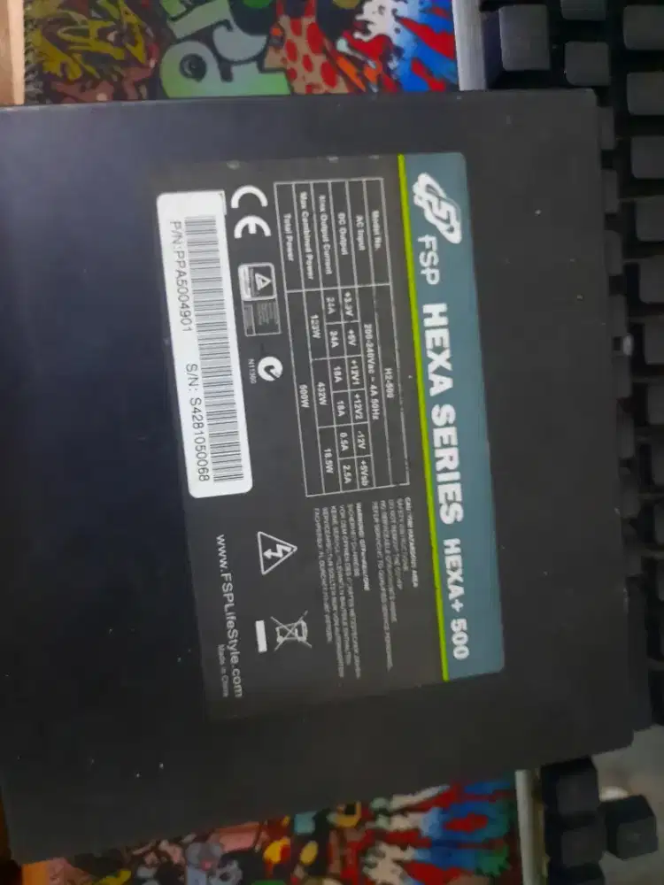 Powersupply hexa 500w